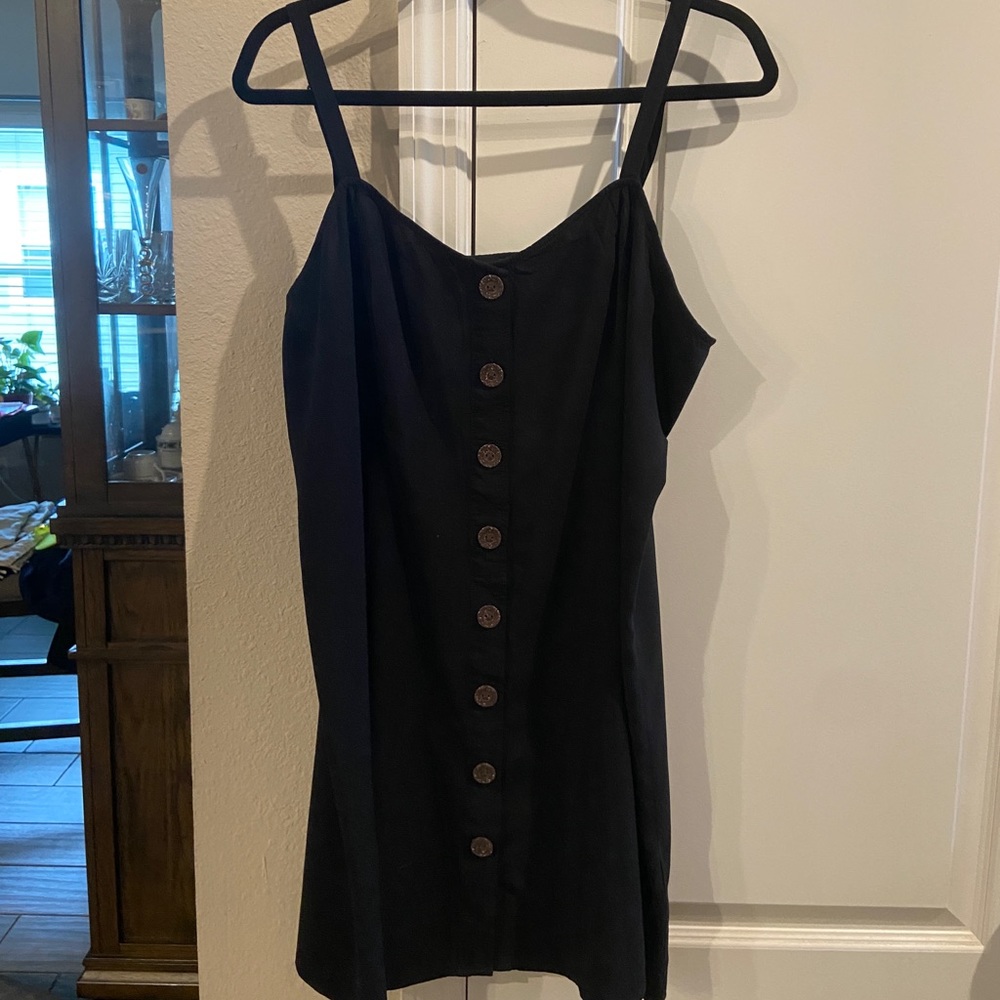 EXPRESS: WOMEN’S SPAGHETTI STRAP BLACK TUNIC DRESS SIZE XL